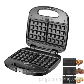 Venda quente Mini Waffle Maker Elétrico Customized Plate Panqueca Resistente a Skid-resistentes / Omelete / Waffle Maker Electric